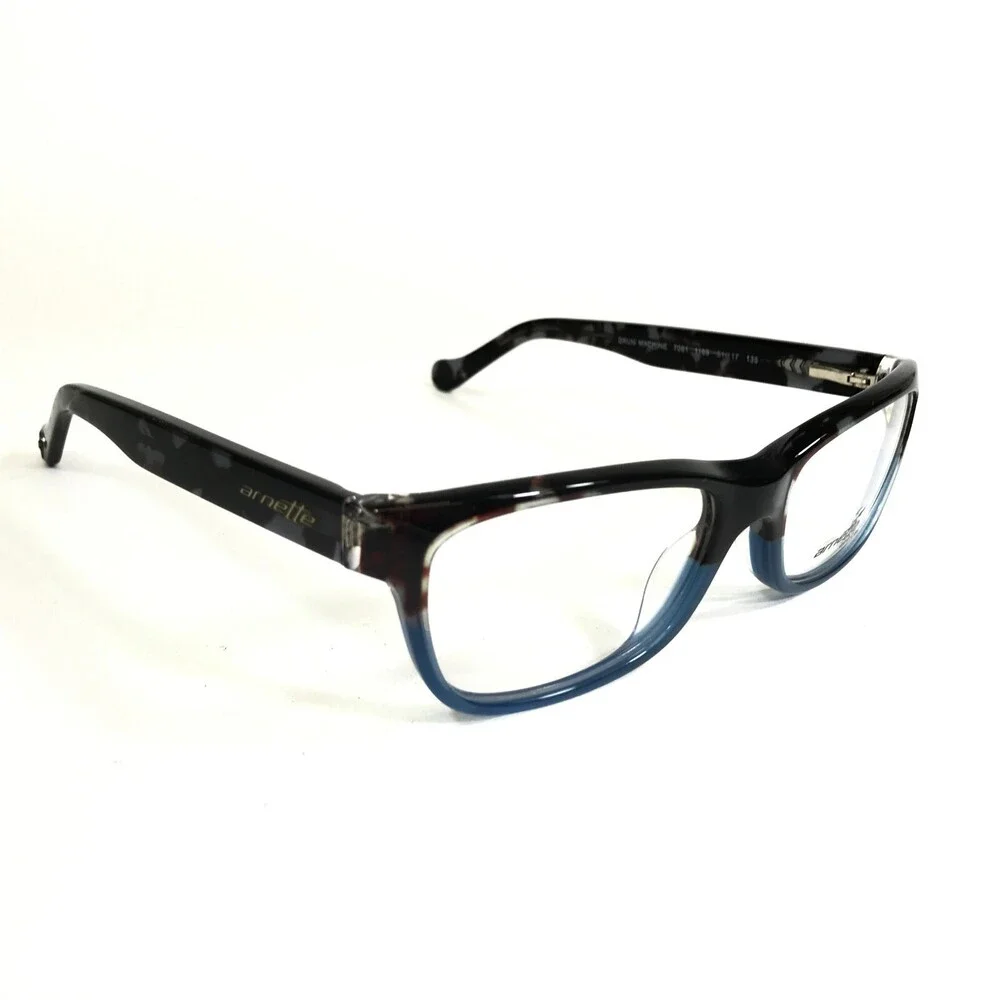 Arnette Eyeglasses Frames Drum Machine 7091 1169 Gray Tortoise Blue 51-17-135
